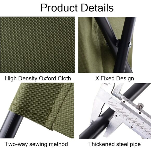 Foldable Chair Outside Portable Chair Storage Cooling Bag Folding Camping Chair - Picture 9 of 9